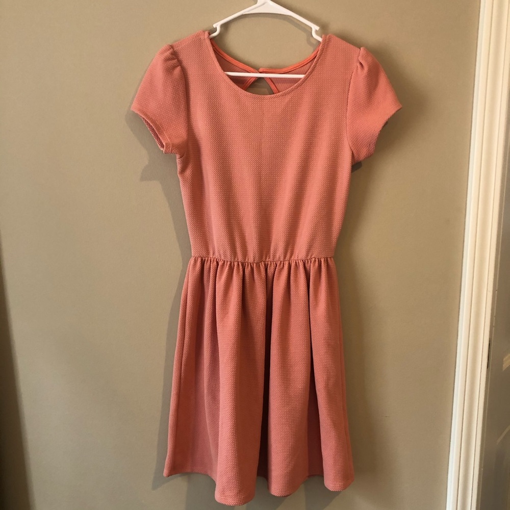 My Story Pink Short Sleeve Dress